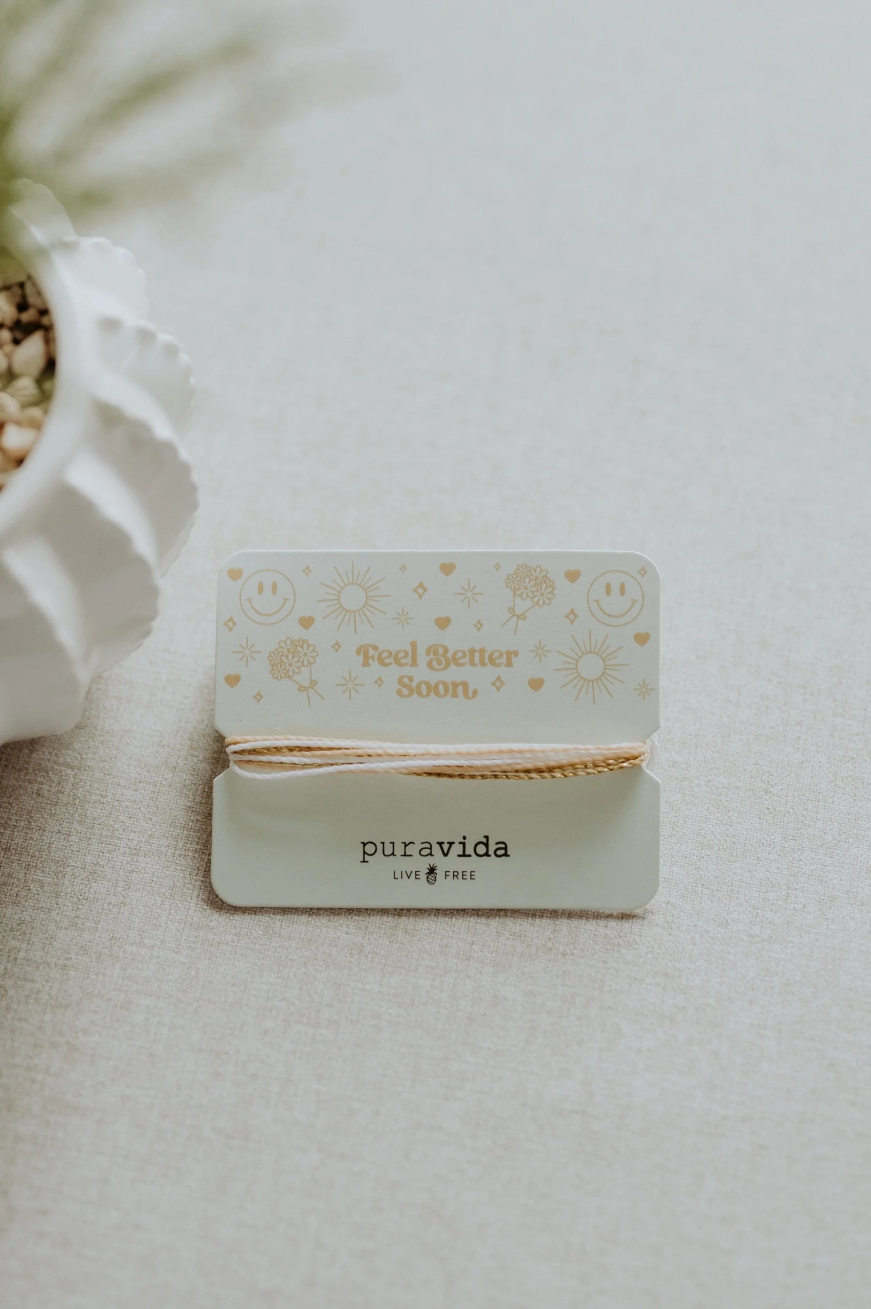 Puravida Bracelets Gift Feel Better Soon Card