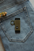 Thread Lip Balm Holder (Olive Green)