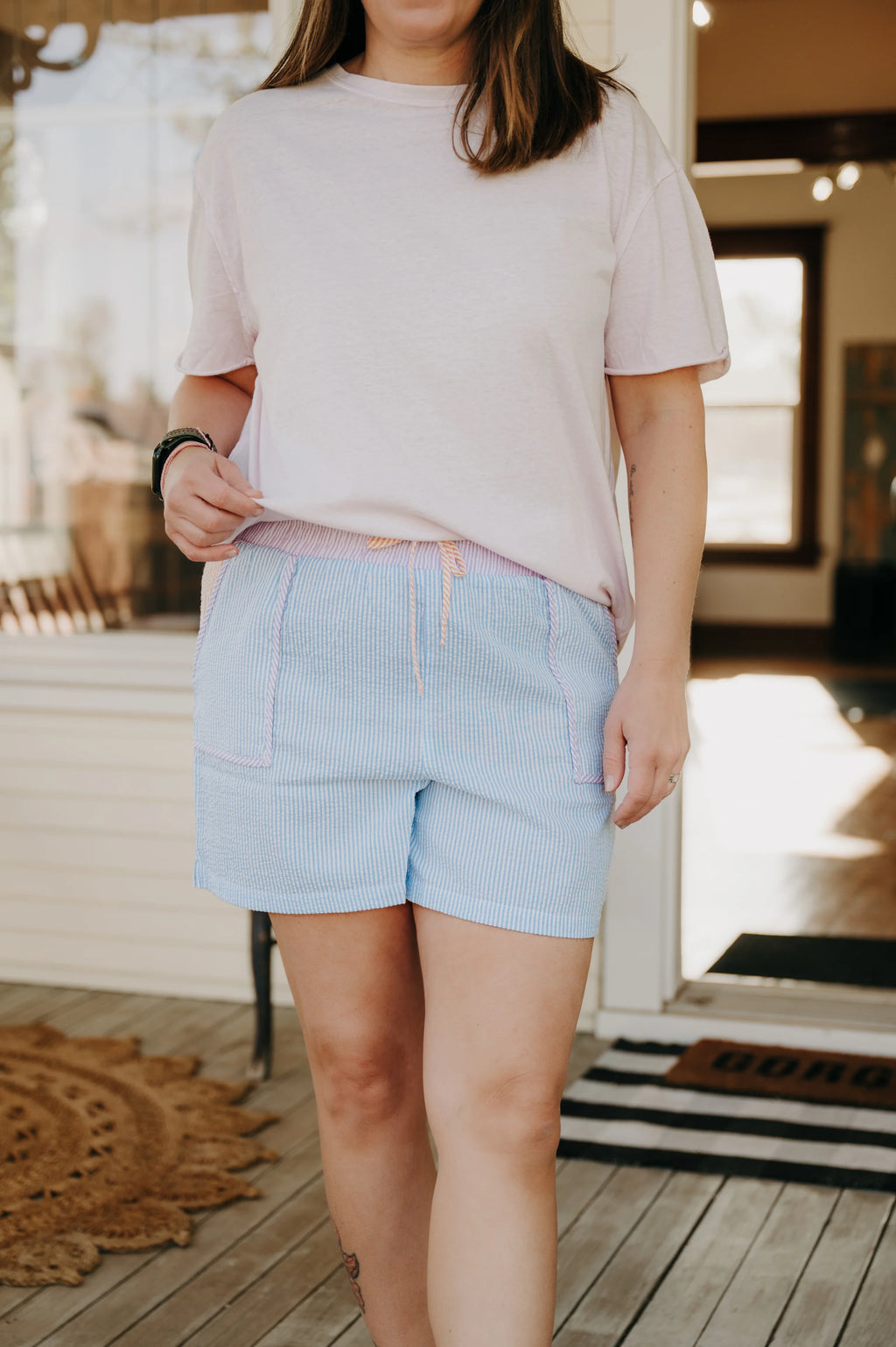 Flag & Anthem Bailey Seersucker Shorts