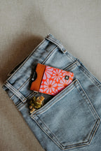 Thread Vertical Wallet (Emmeline Red/Pink)