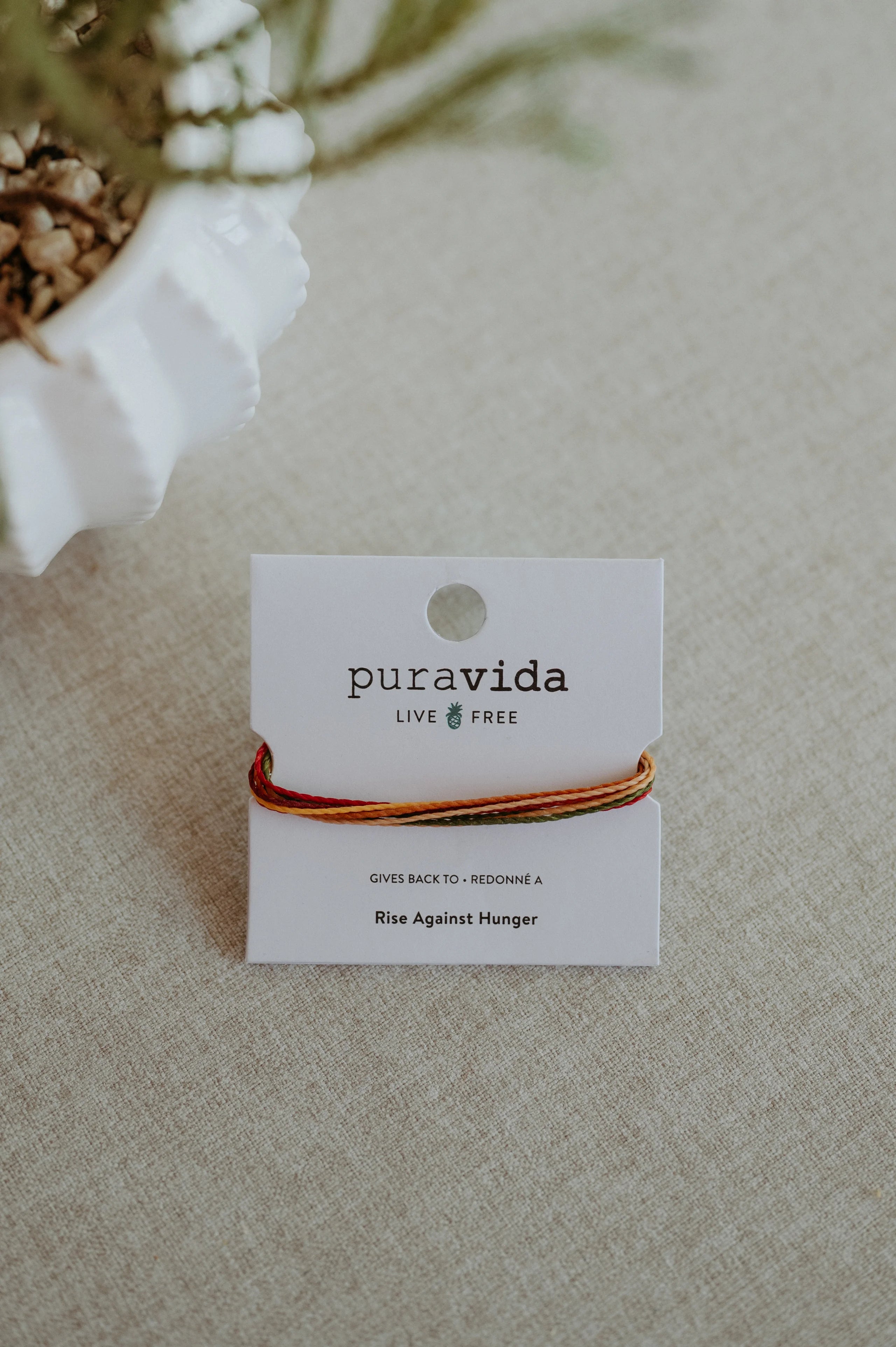 Puravida Original Rise Against Hunger Bracelet Live Free