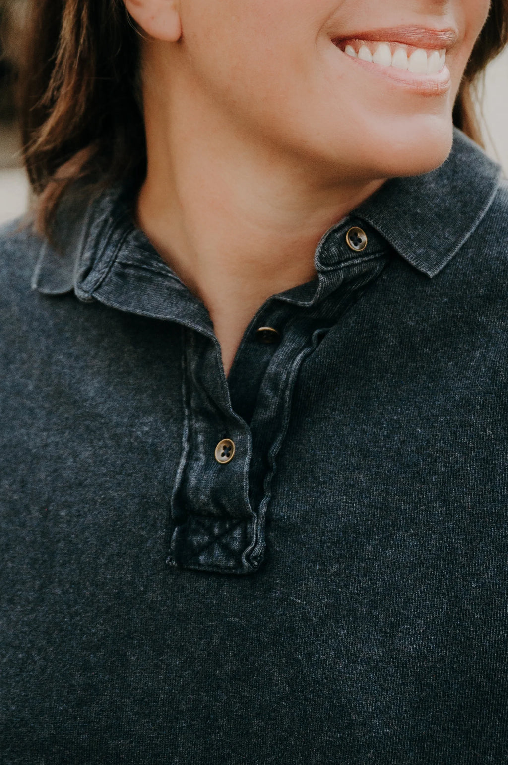 Free People Keep On Polo Tee