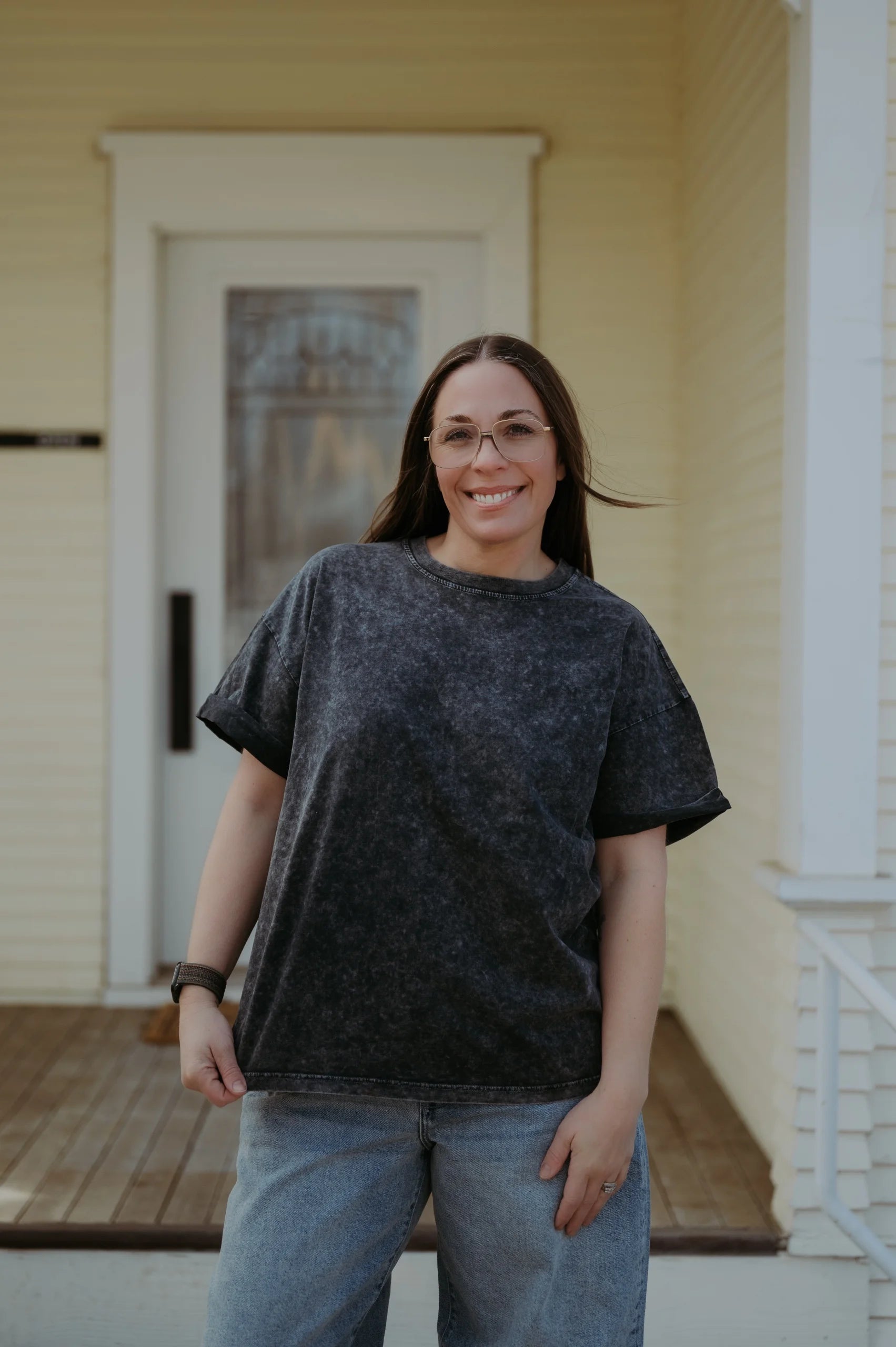 Zutter Mineral Washed Cuffed Sleeve