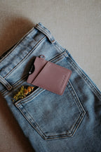 Thread Vertical Wallet (Mauve Purple)