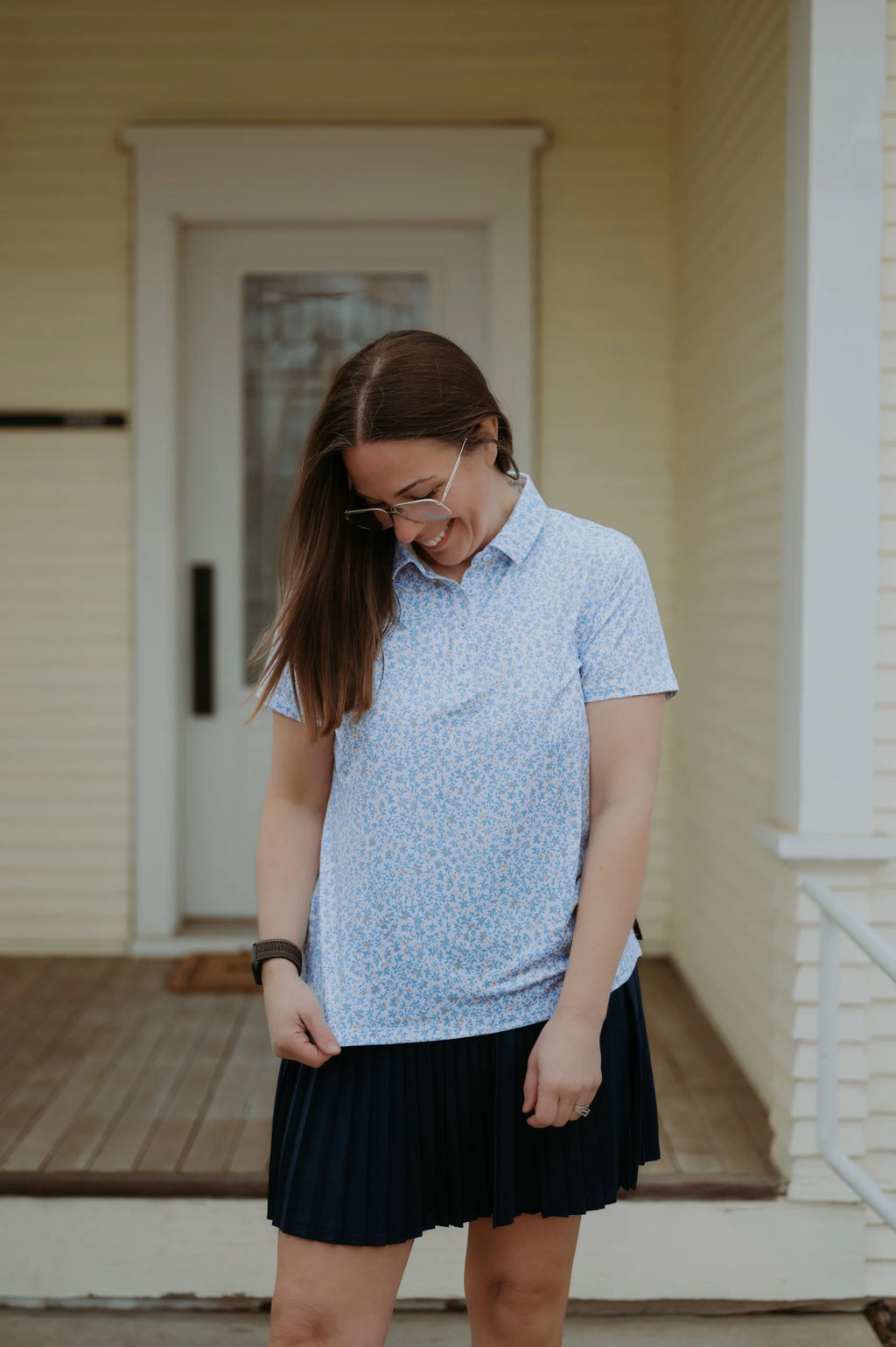 Flag & Anthem Bloomfield SS Floral Print Performance Polo