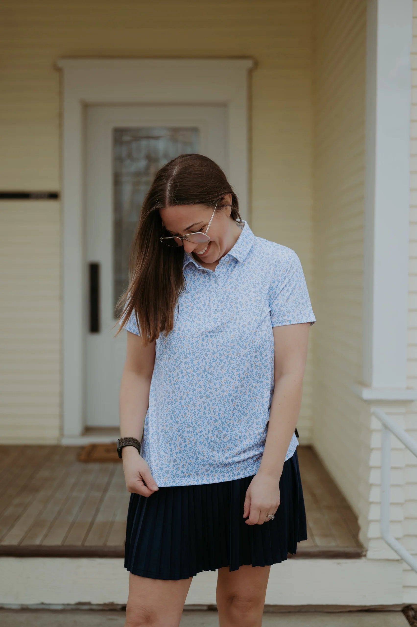 Flag & Anthem Bloomfield SS Floral Print Performance Polo
