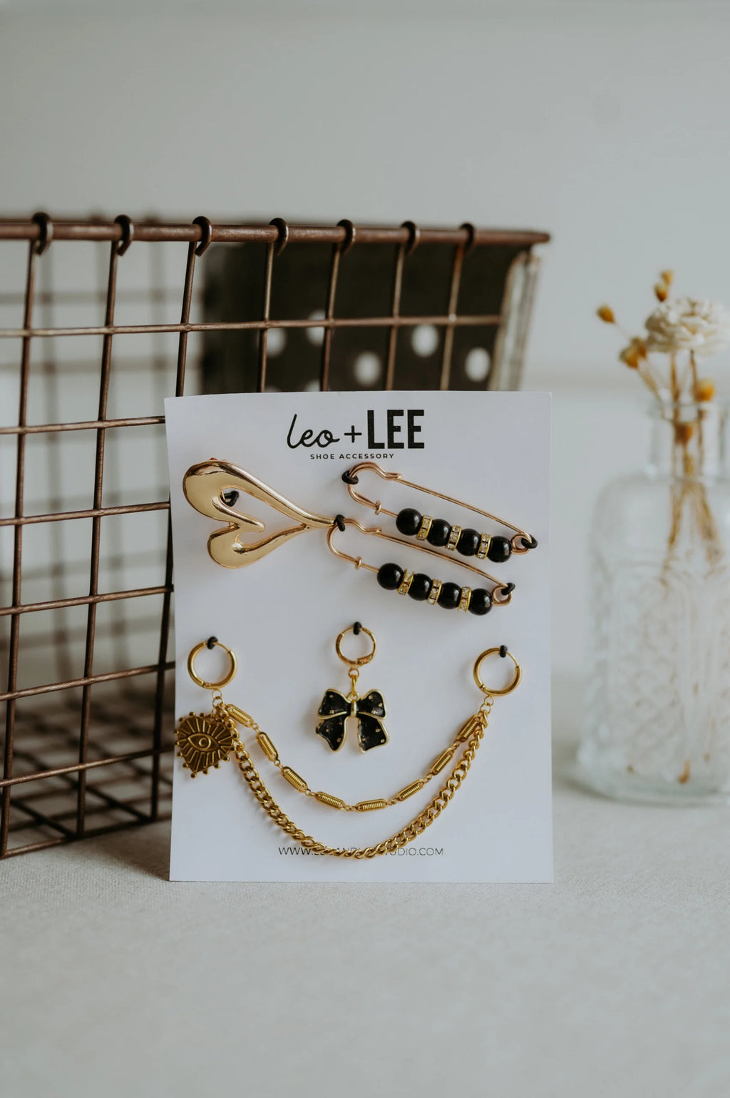 Leo & Lee Charm Pin Pack/Chain Charm Set