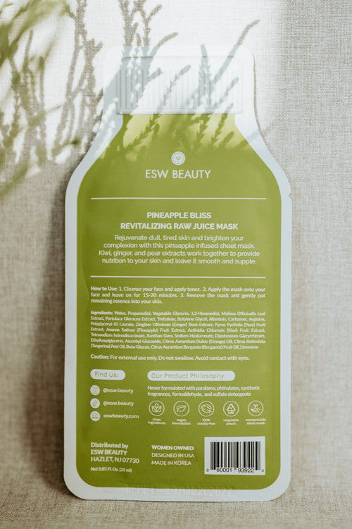 ESW Pineapple Bliss Revitaling Raw Juice Mask
