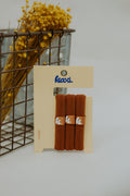 Kaxi Hair Ties Pack of 3 Burnt Orange