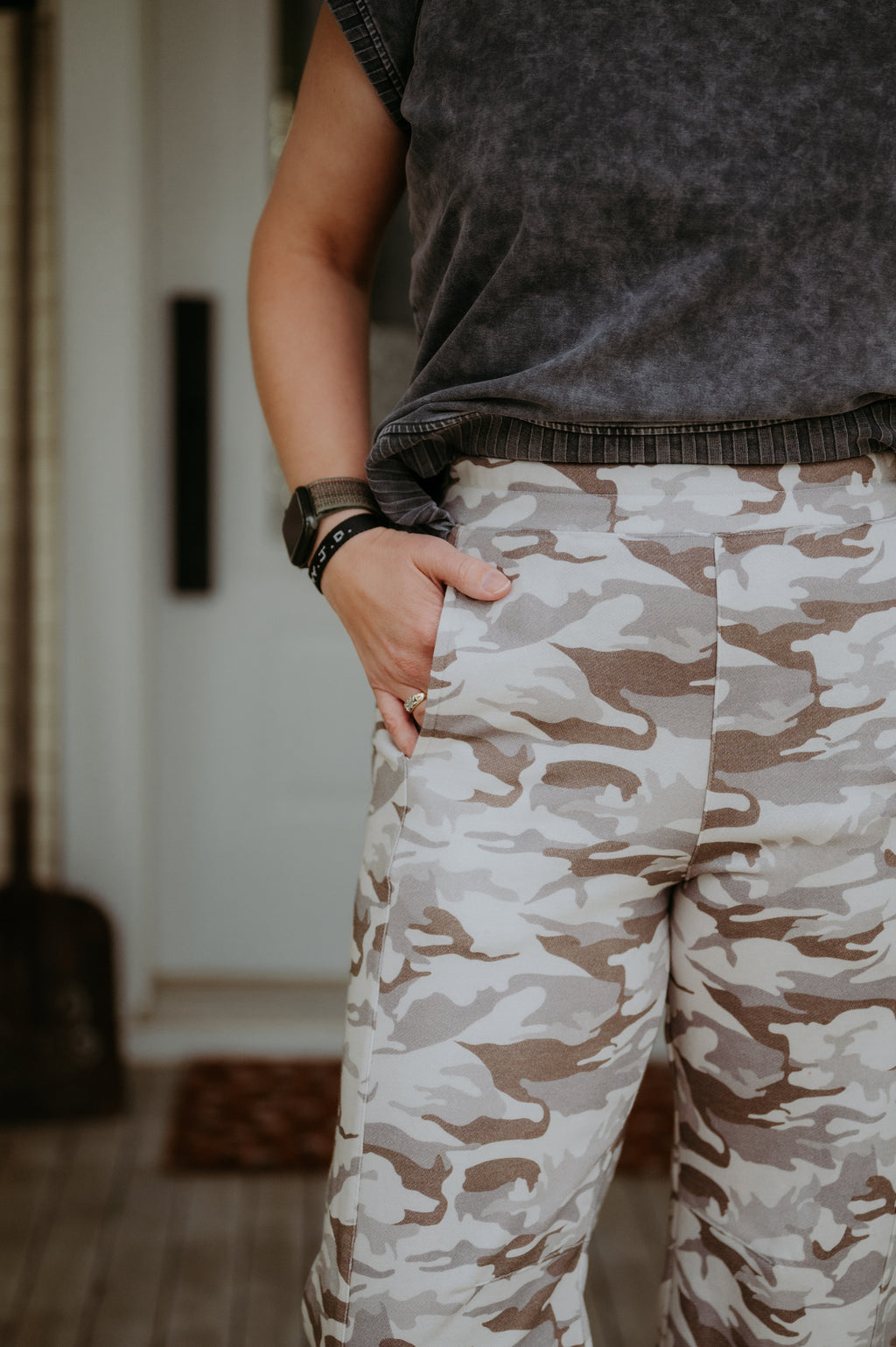 Flag & Anthem Keira Camo Pull On Barrel Pant