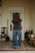 Hidden Nori Mid Rise Wide Leg Stretch Cuffed