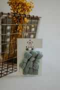 Kaxi Bow Slick Back Ponytails (Pack Of 3) Dusty Blue