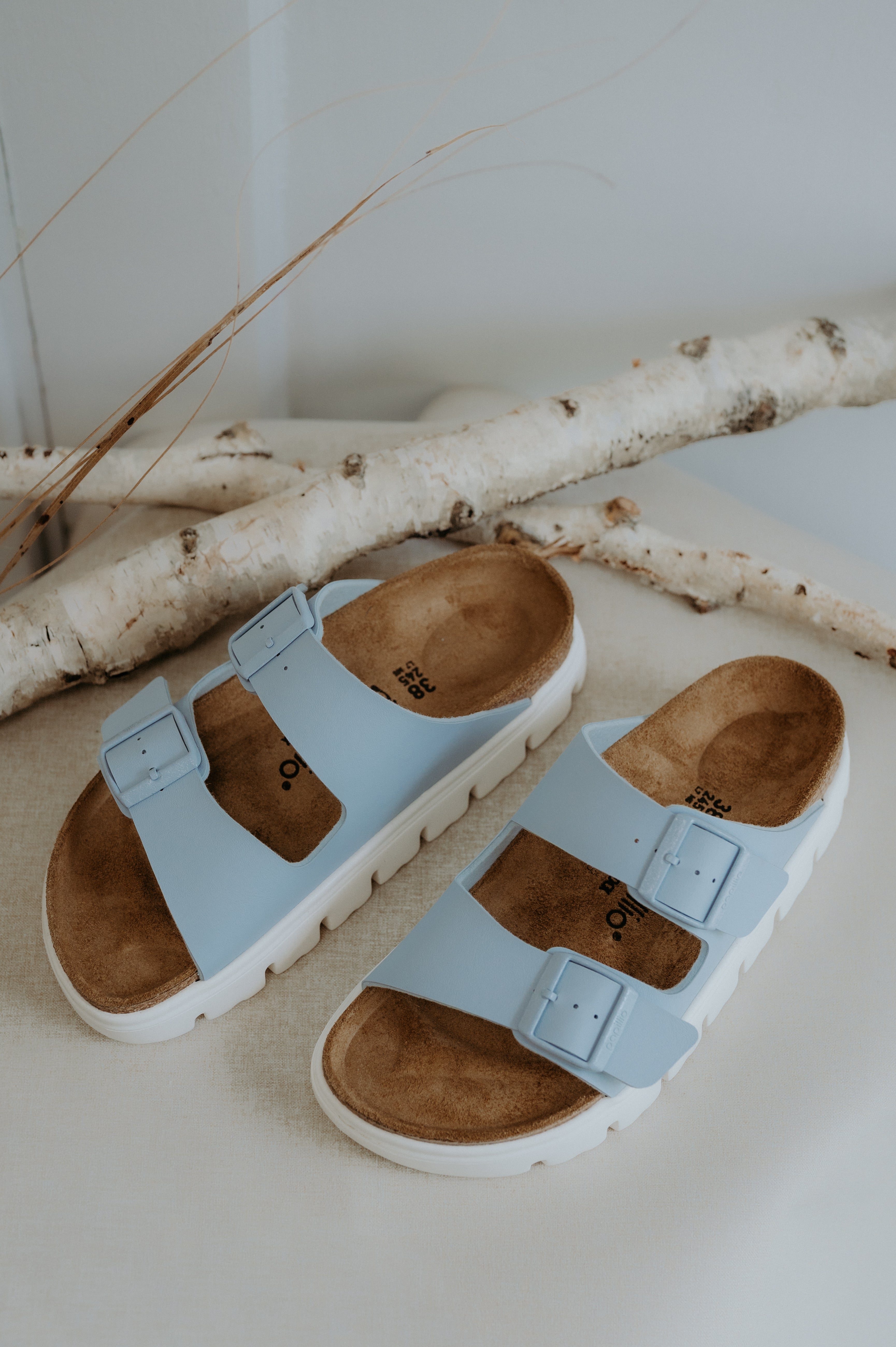Birkenstocks Arizona Chunky Baby Blue
