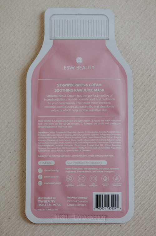 ESW Strawberries & Cream Soothing Raw Juice Mask