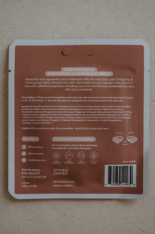 ESW Iced Chai Latte Eye Patches
