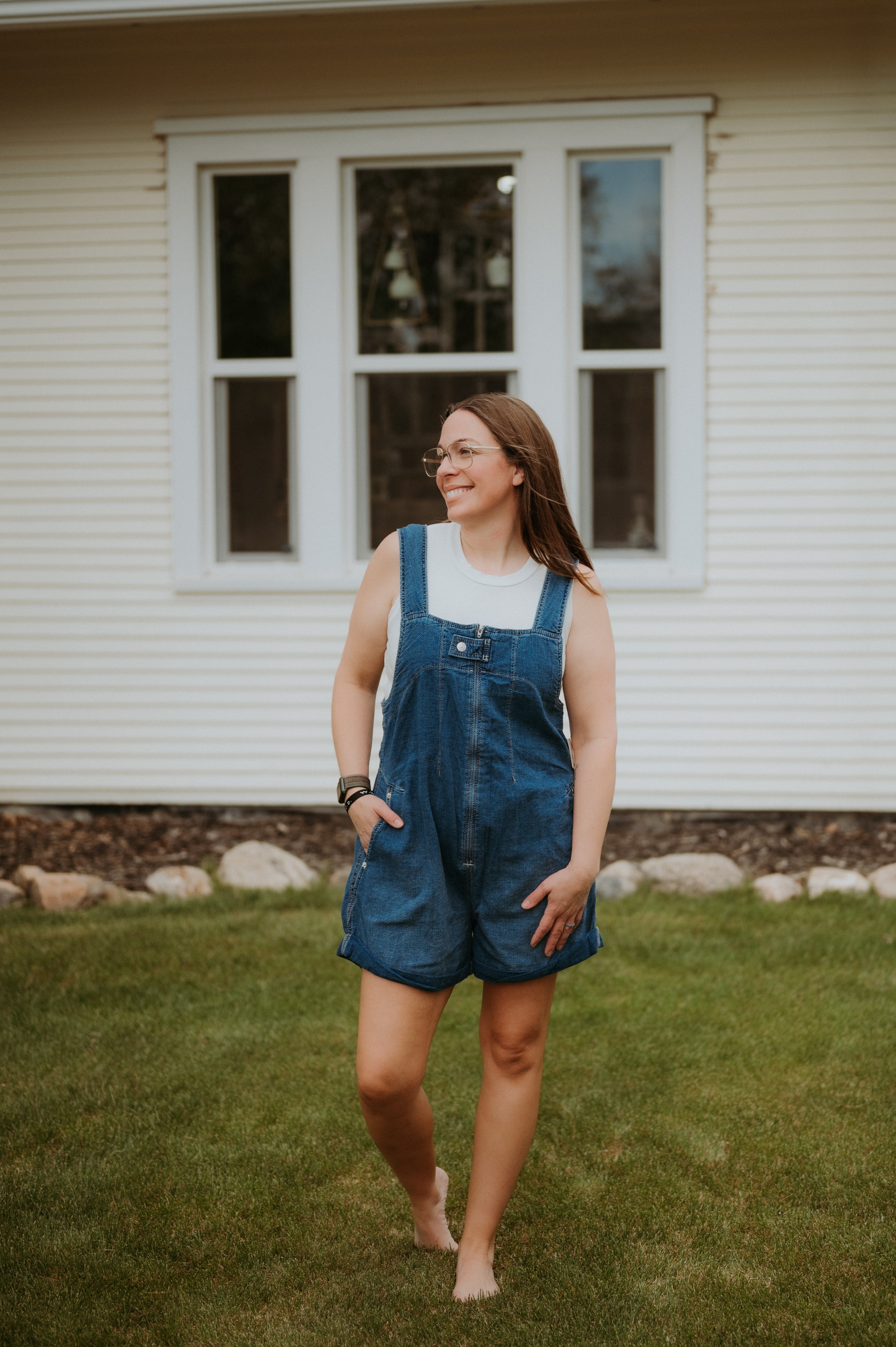 Free People Jude Shortall Mid Indigo