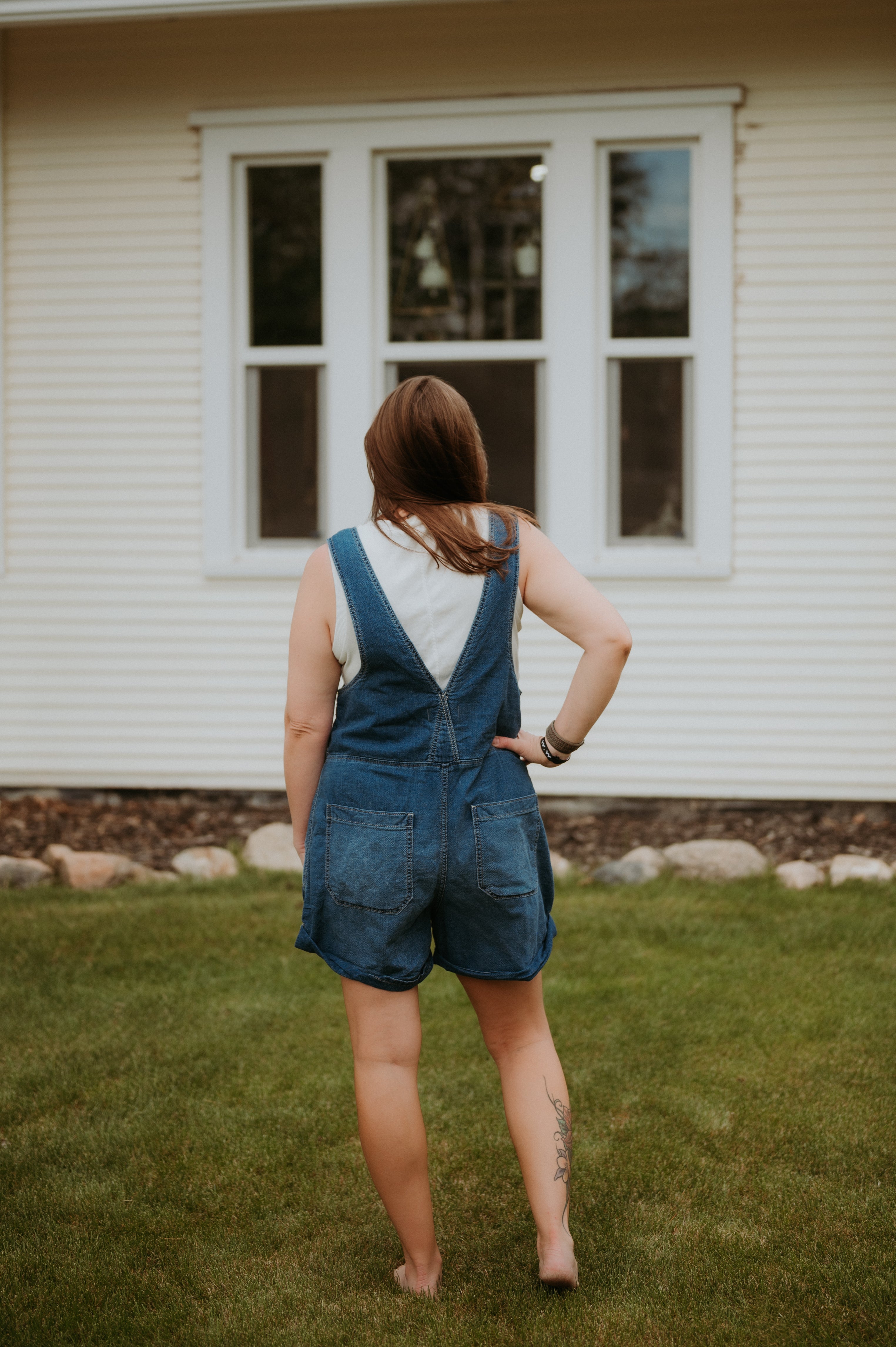 Free People Jude Shortall Mid Indigo
