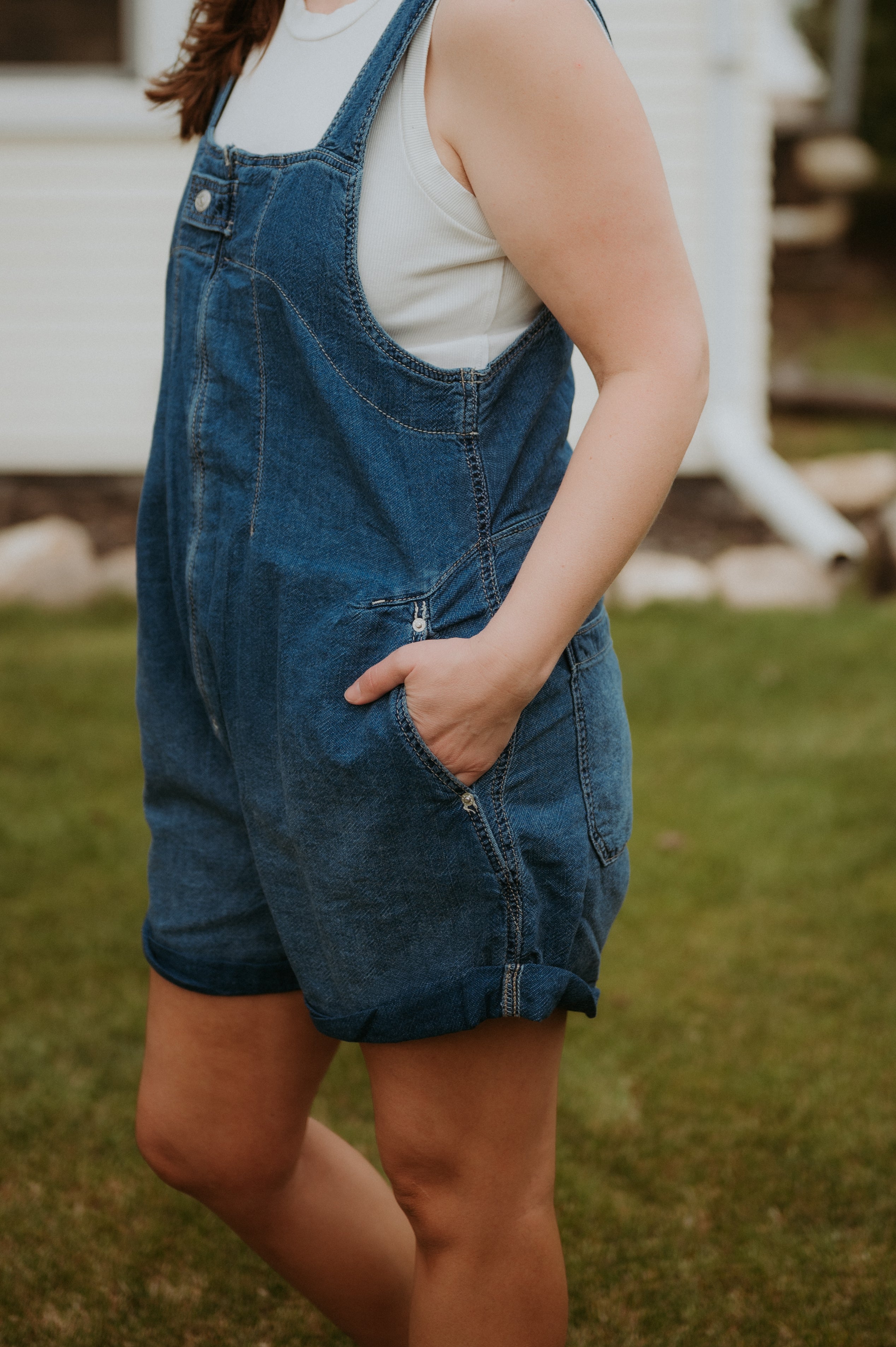 Free People Jude Shortall Mid Indigo