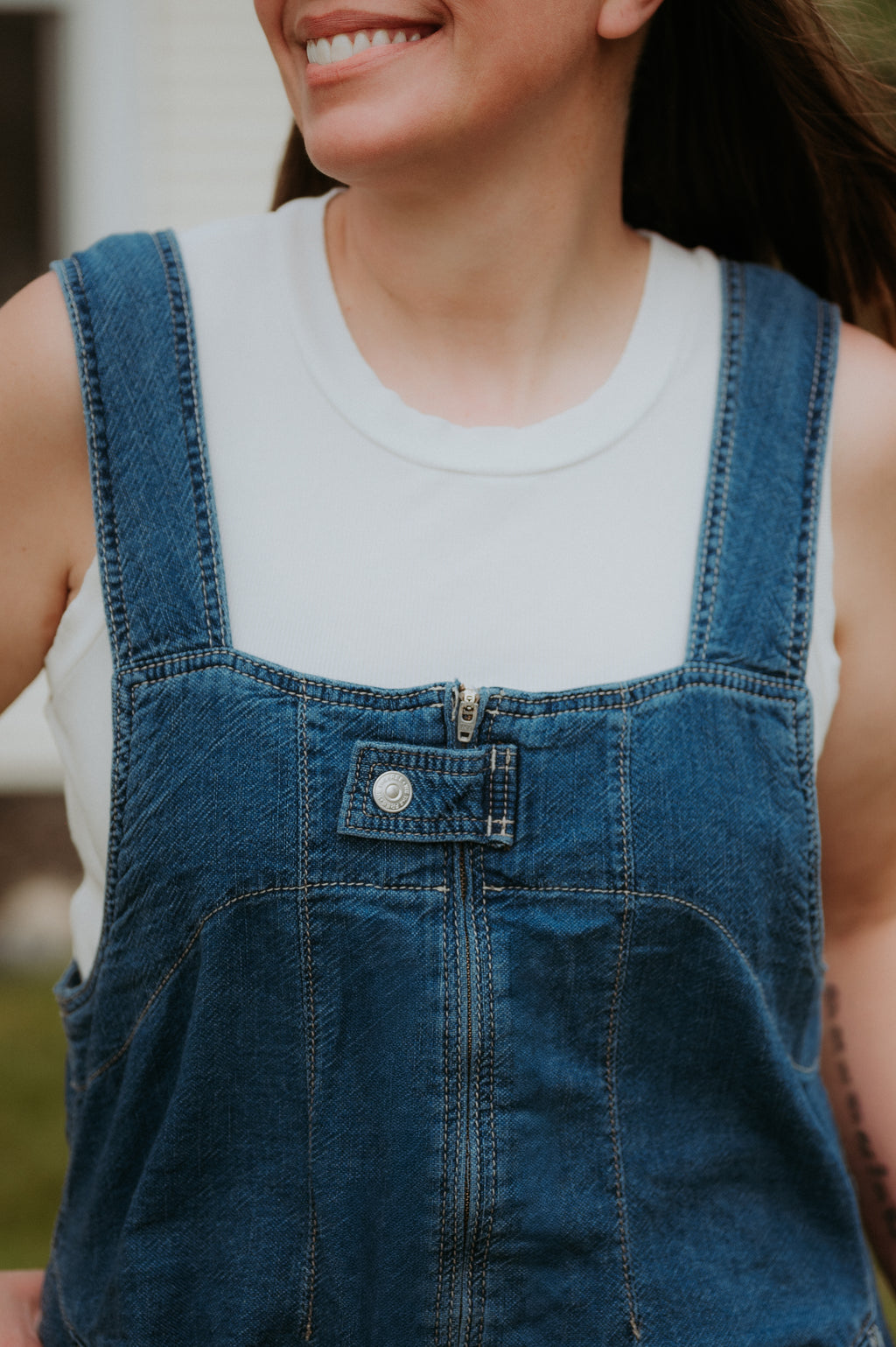 Free People Jude Shortall Mid Indigo