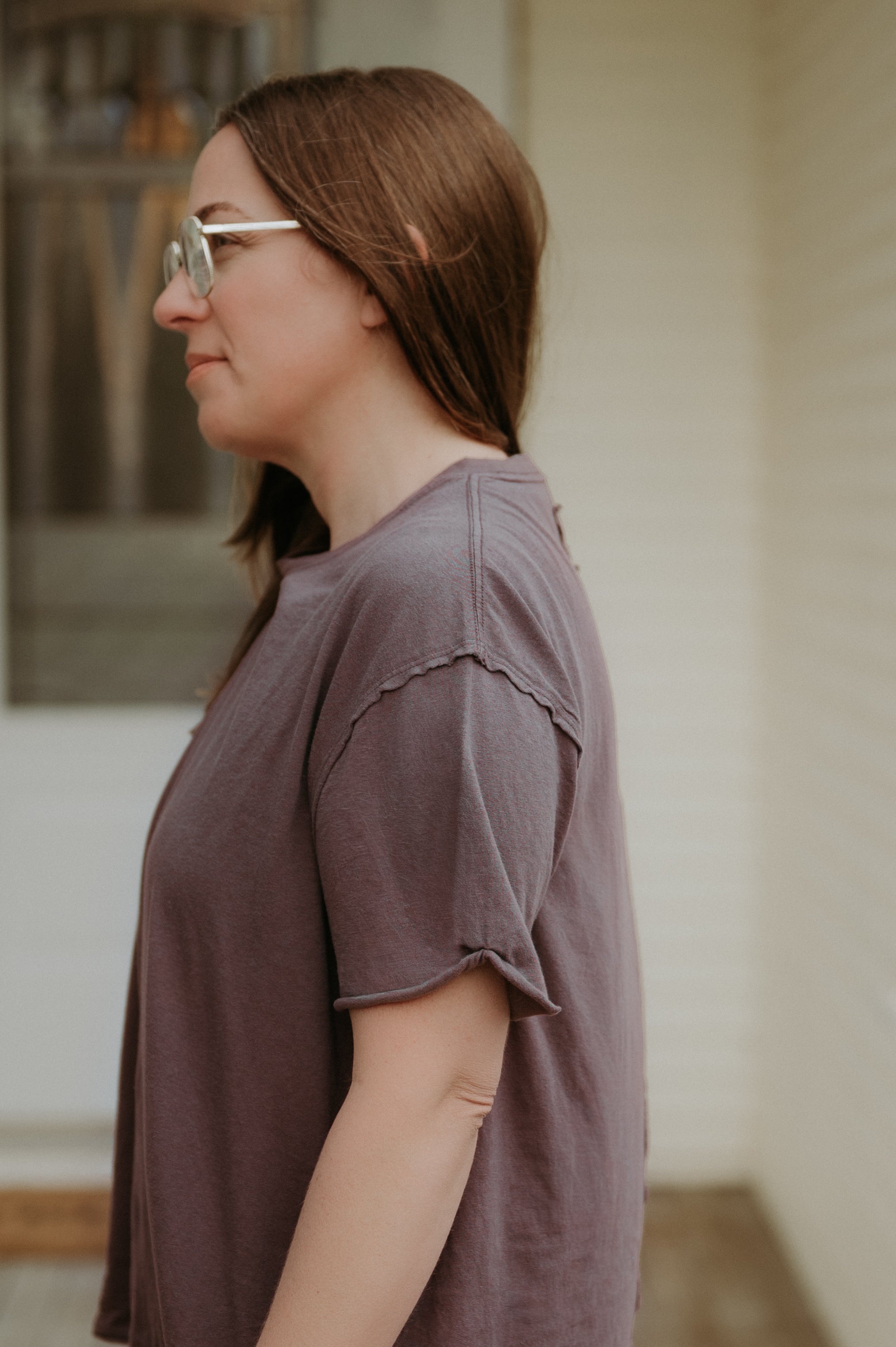 Free People Nina Tee Mochaccino