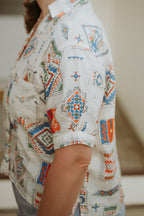 Pendleton Harlow S/S Shirt  Ivory Multi