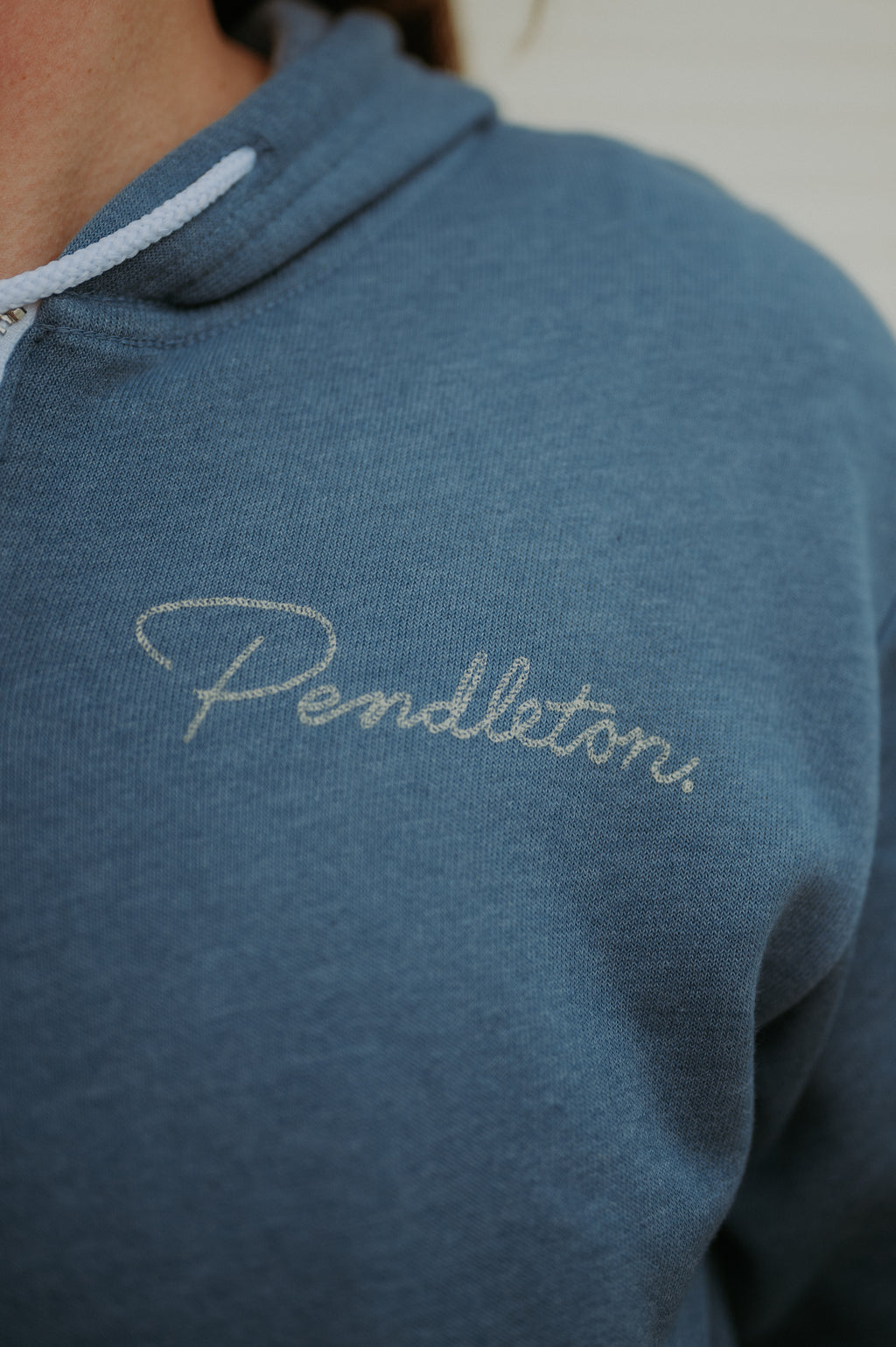 Pendleton Western Graphic Zip Hoodie Slate Heather