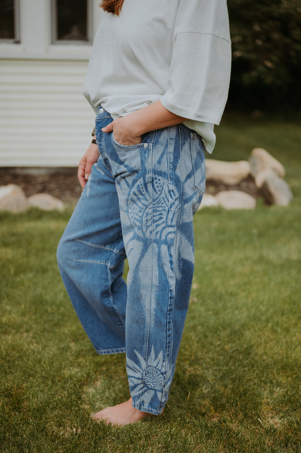 Free People Good Luck Printed Barrel (Sun Fade)