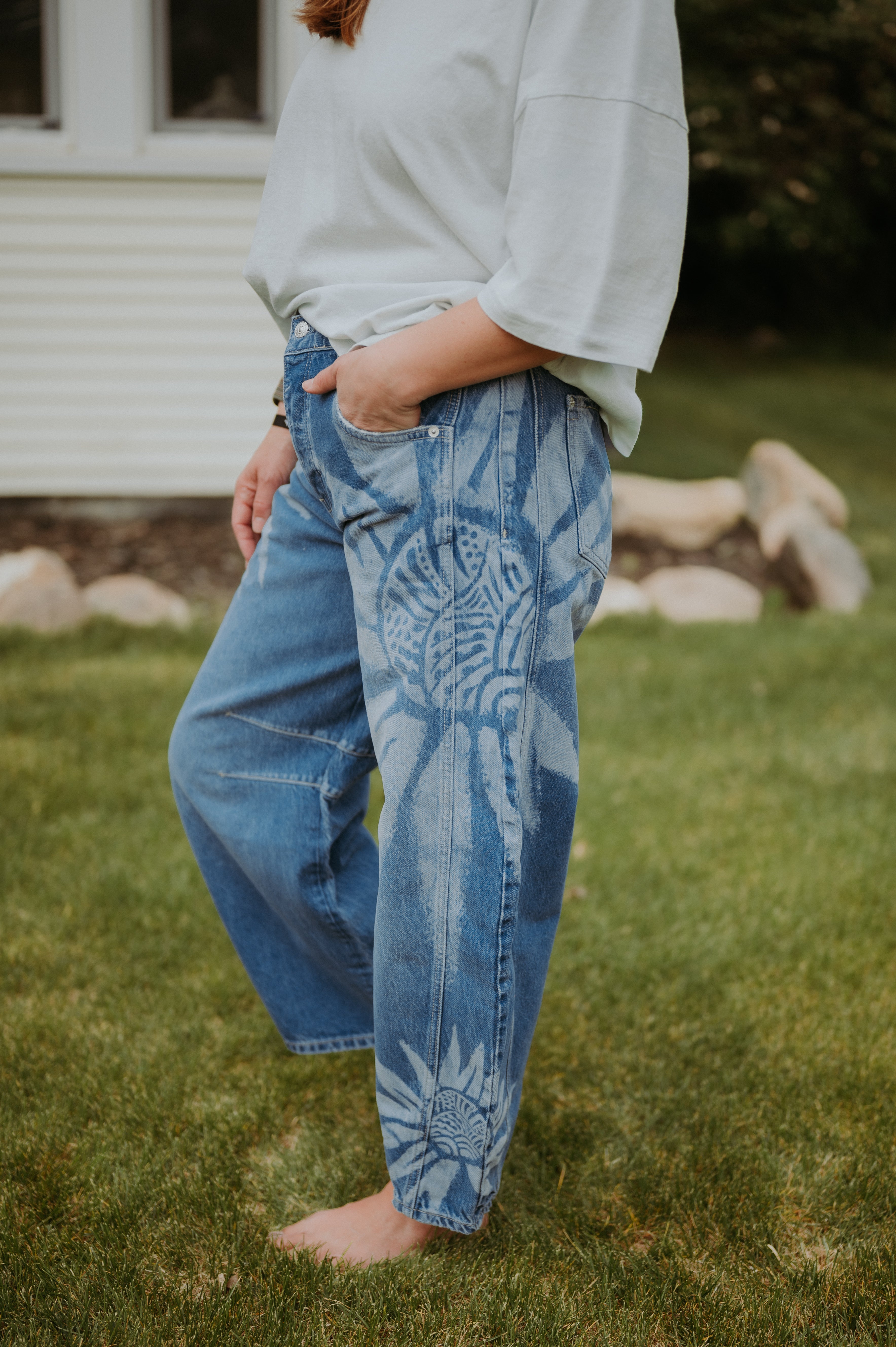 Free People Good Luck Printed Barrel (Sun Fade)